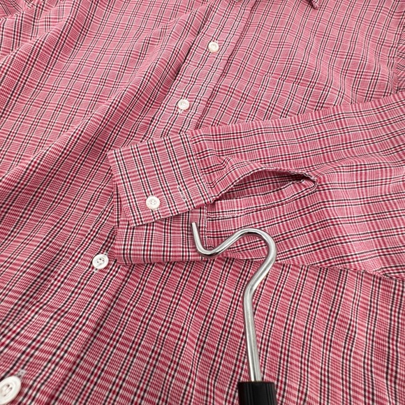 Vintage McGregor Long Sleeve Shirt Mens Medium Scotset Plaid Red Made In USA - Picture 6 of 6